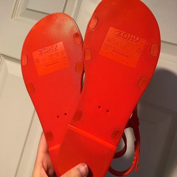 💛 Zaxy jelly sandals 🏖 sz 10 - Picture 2 of 3